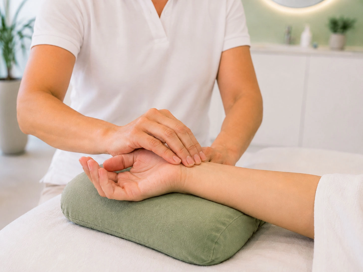 Befunderhebung über den Puls am Handgelenk im Akupunktur Zentrum Thun